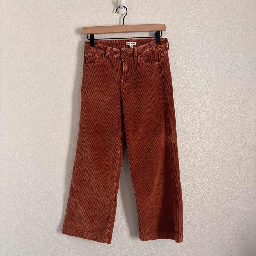 Rag Poets Women's Size 26 Brown Corduroy Cropped Pants